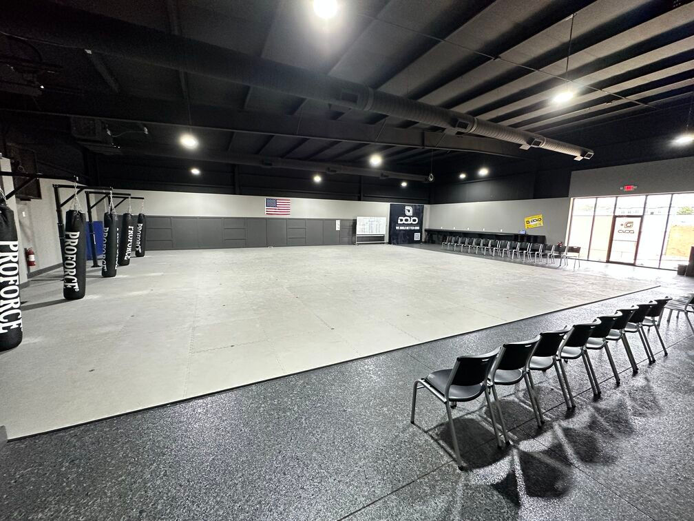 empty training mat